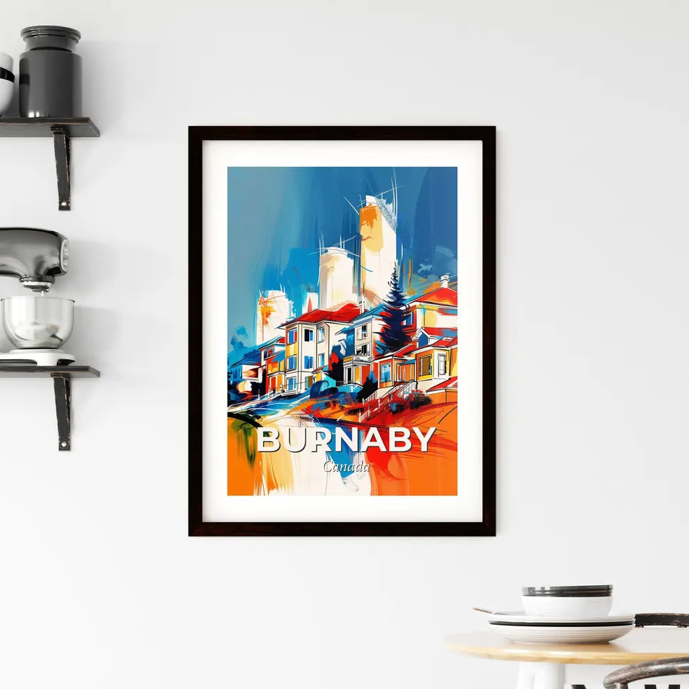 Vibrant Burnaby, Canada Framed Print