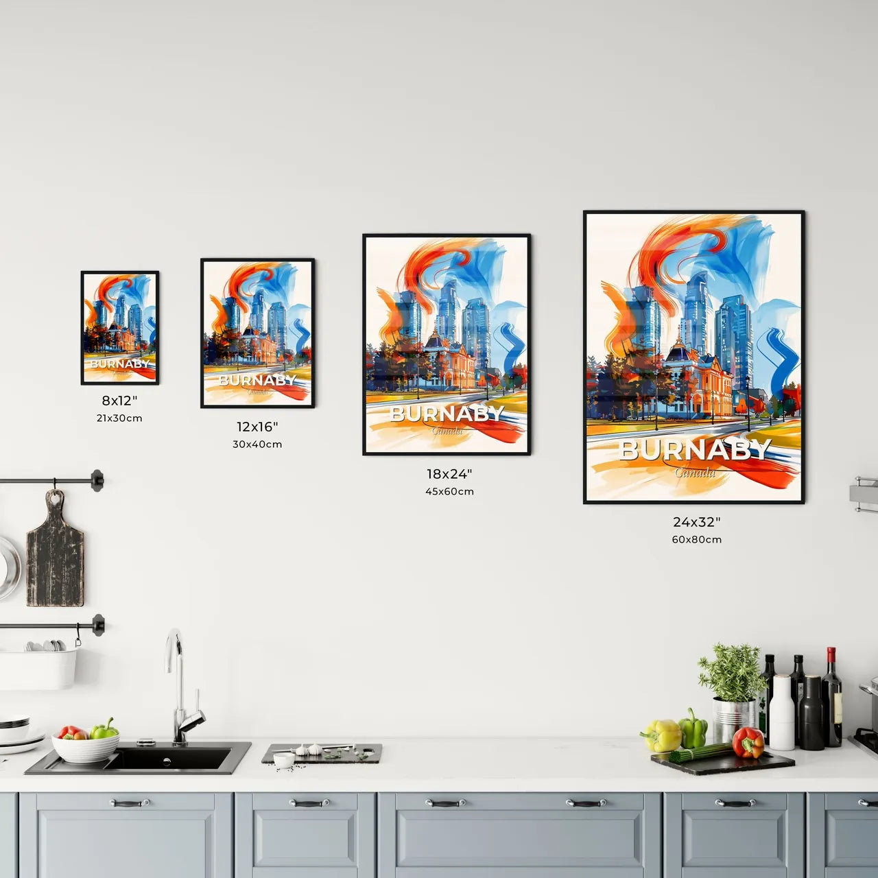 Vibrant Burnaby, Canada Kitchen Art