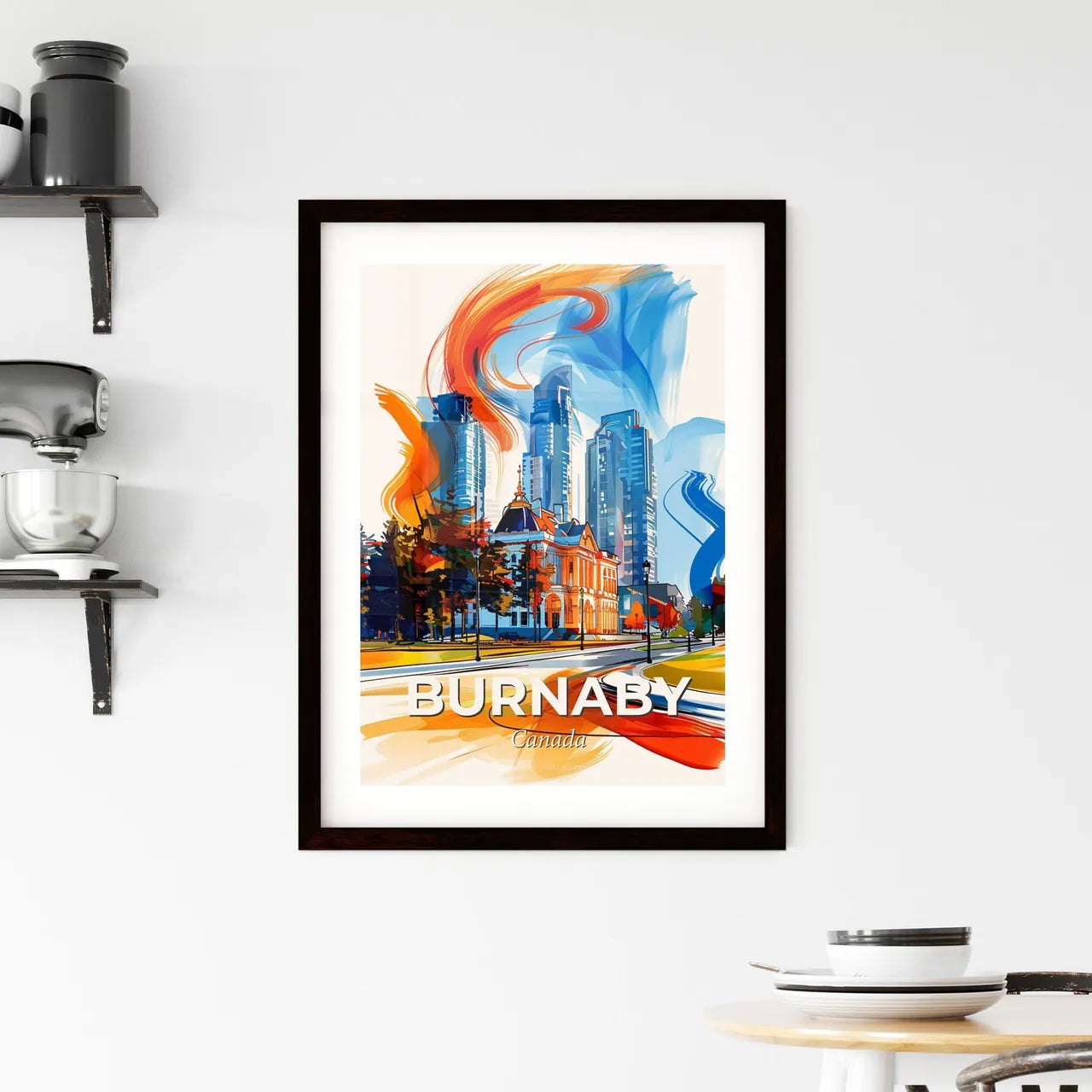 Vibrant Burnaby, Canada Framed Print