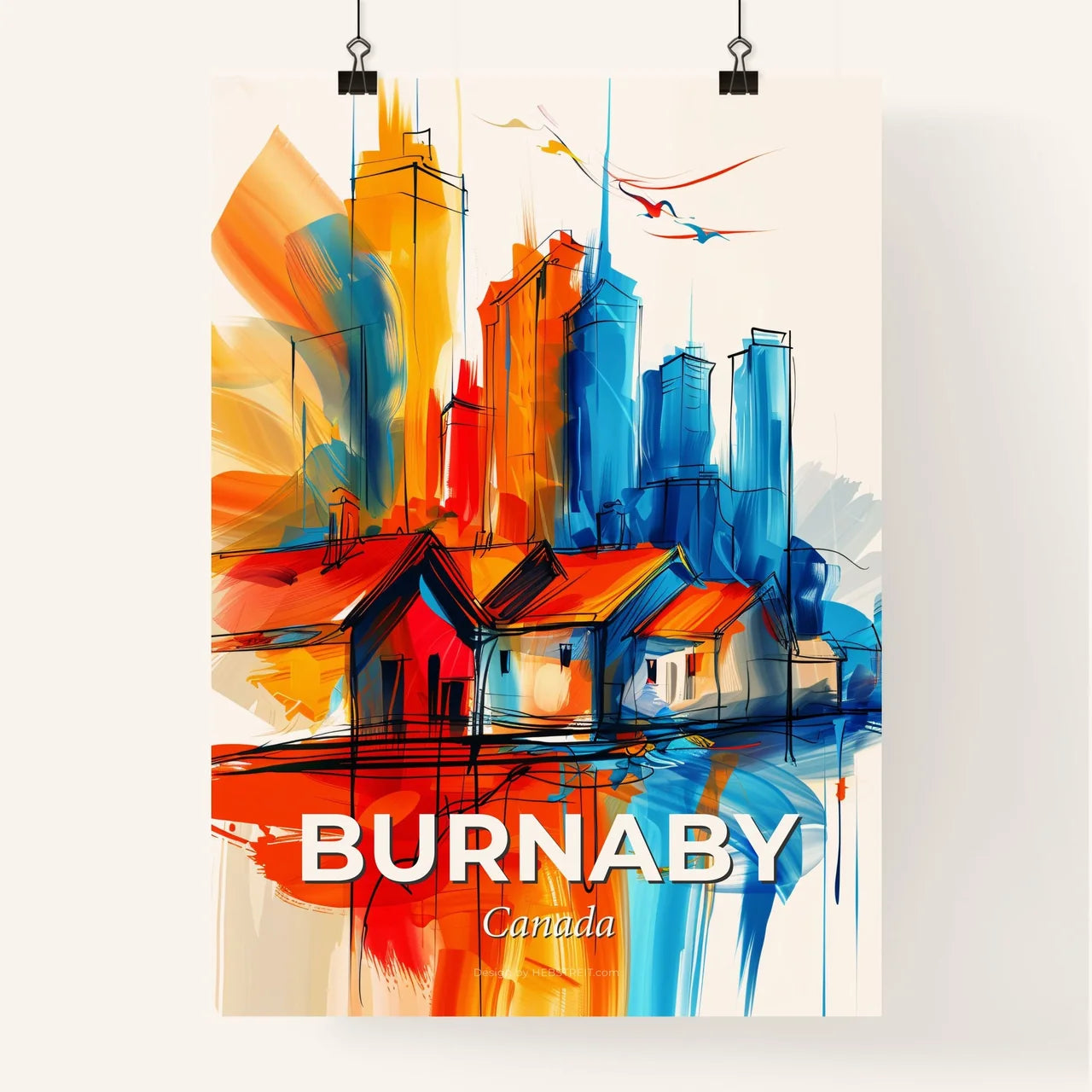 Vibrant Burnaby, Canada Poster