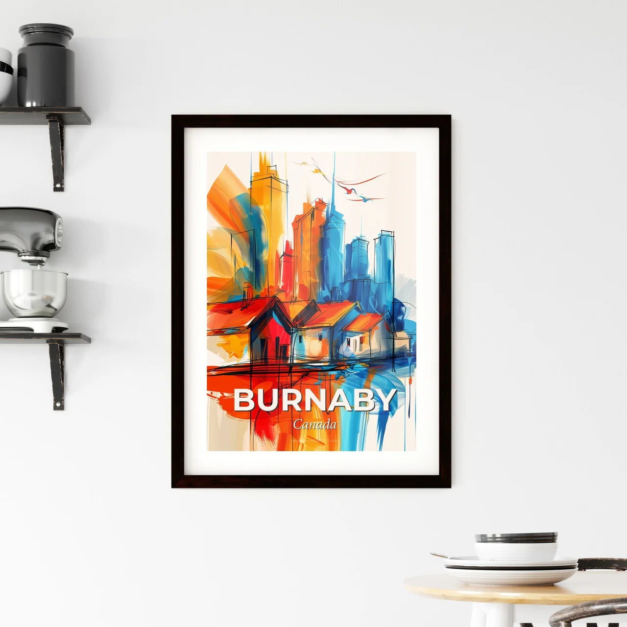 Vibrant Burnaby, Canada Framed Print