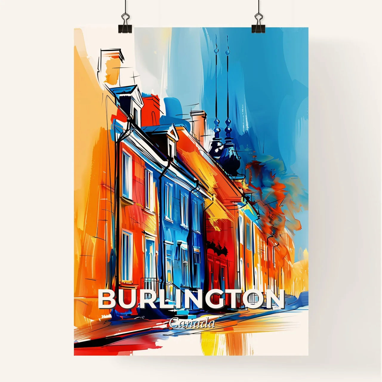 Vibrant Burlington, Canada Poster