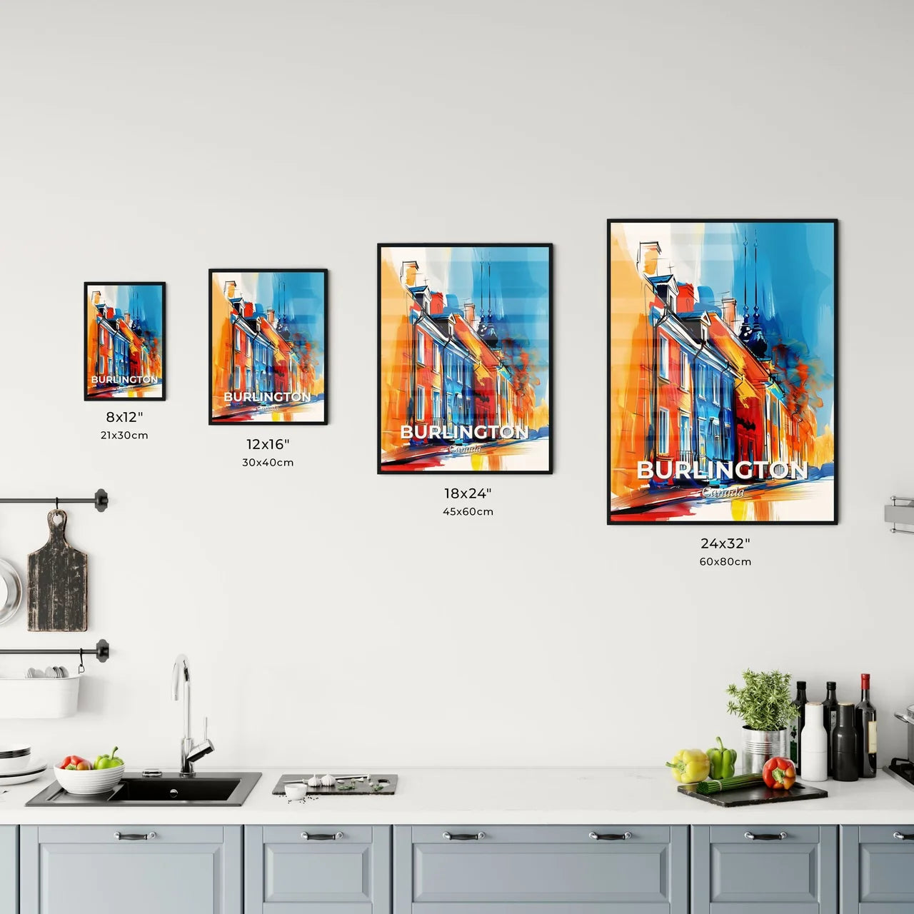 Vibrant Burlington, Canada Kitchen Art