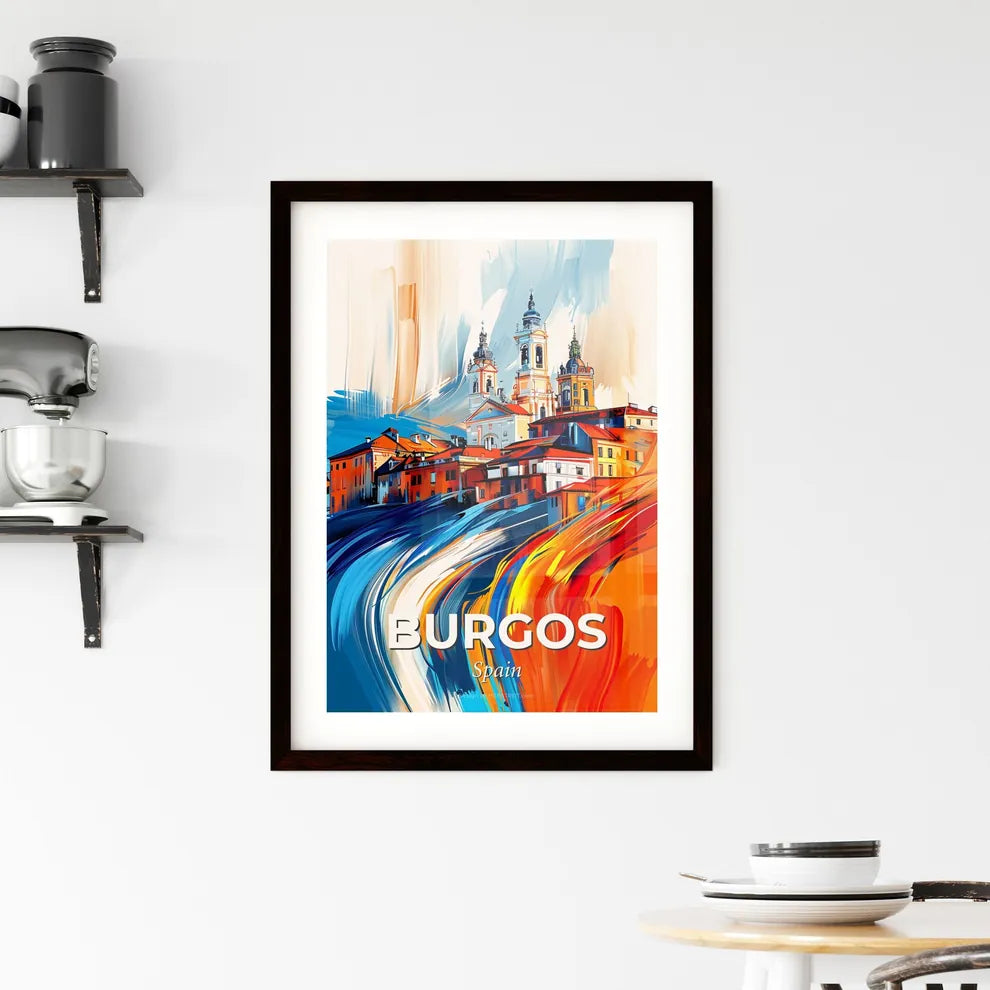 Vibrant Burgos, Spain Framed Print
