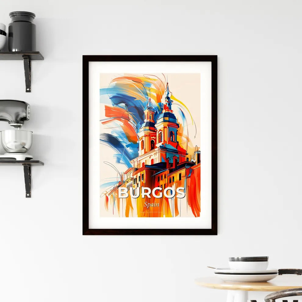 Vibrant Burgos, Spain Framed Print