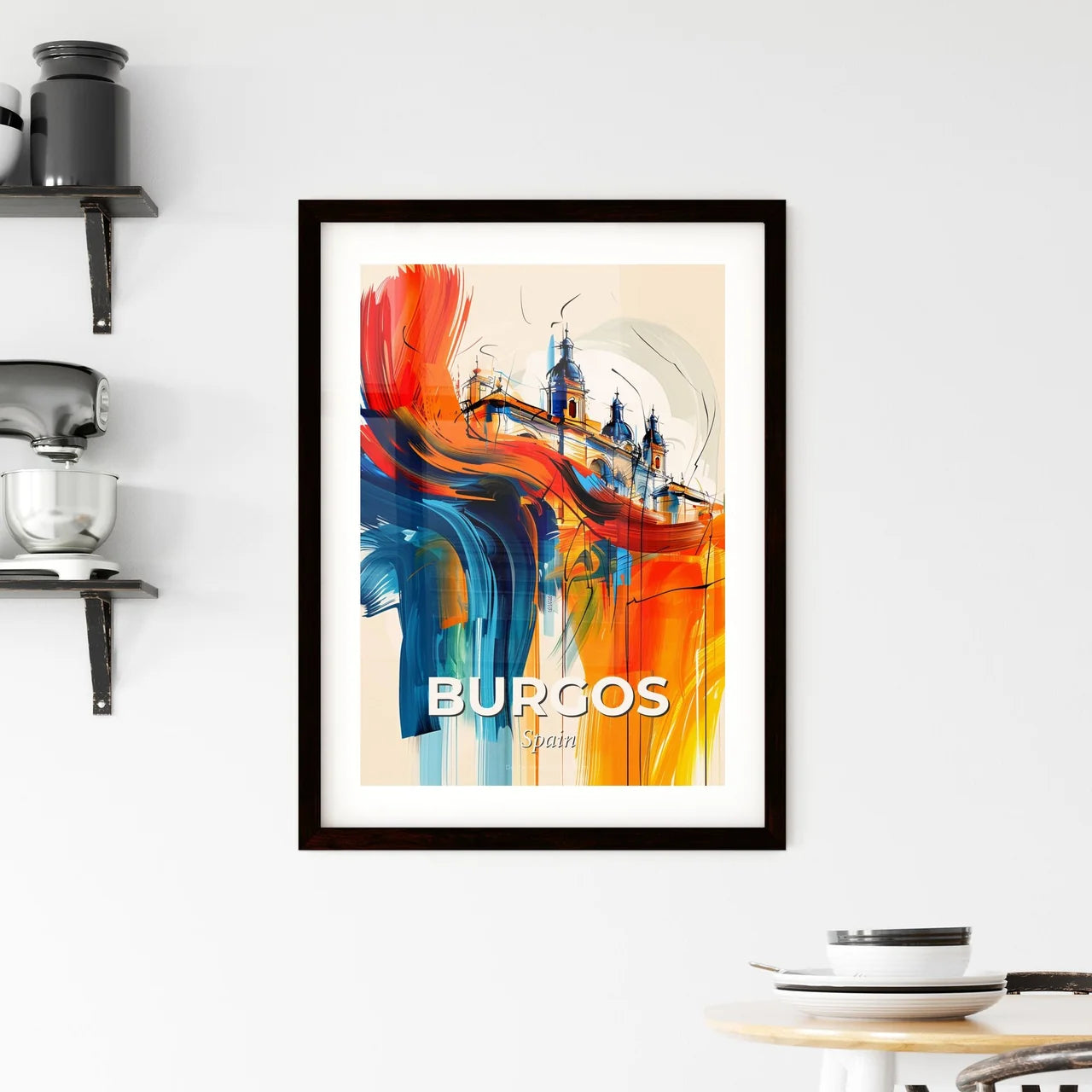 Vibrant Burgos, Spain Framed Print