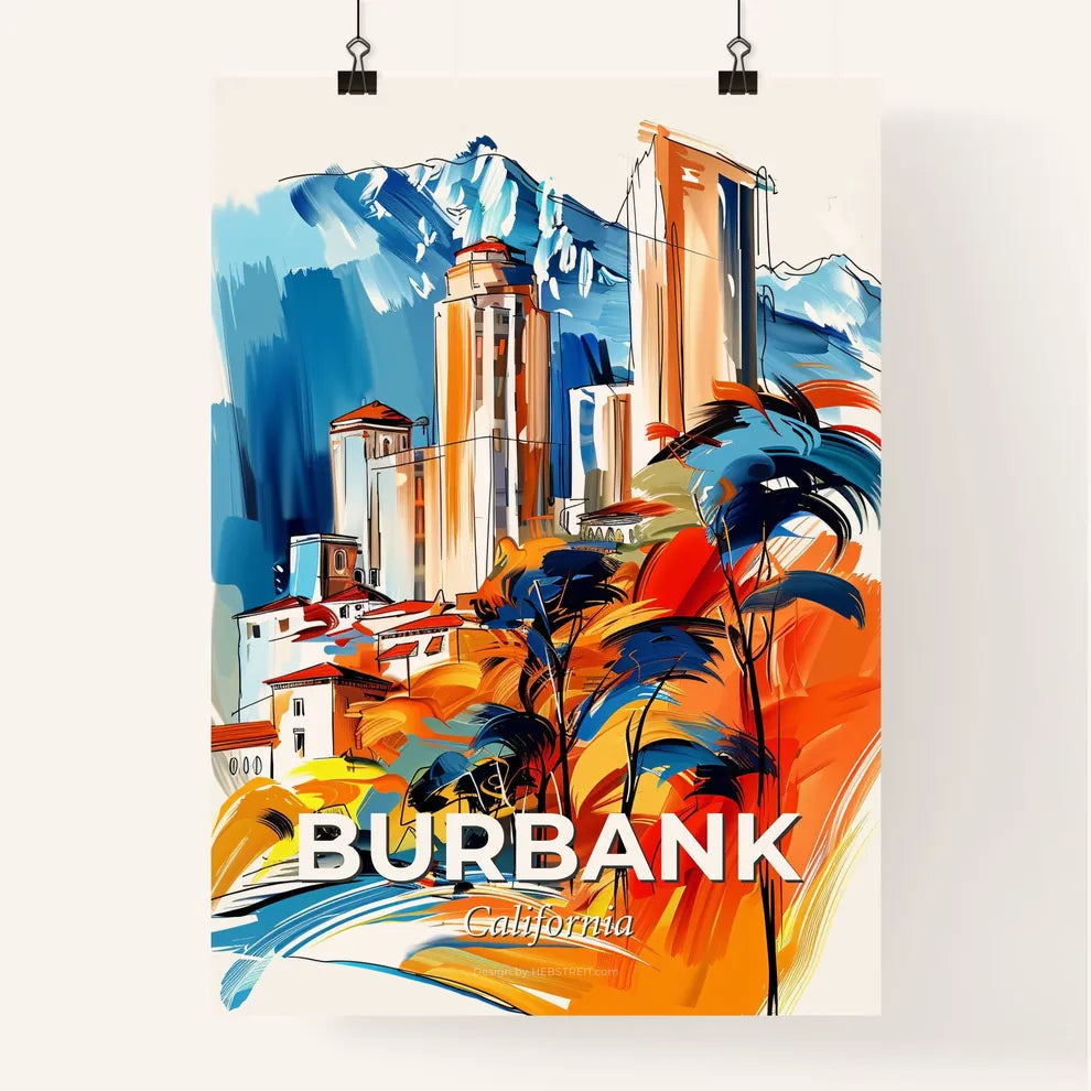 Vibrant Burbank, California Poster