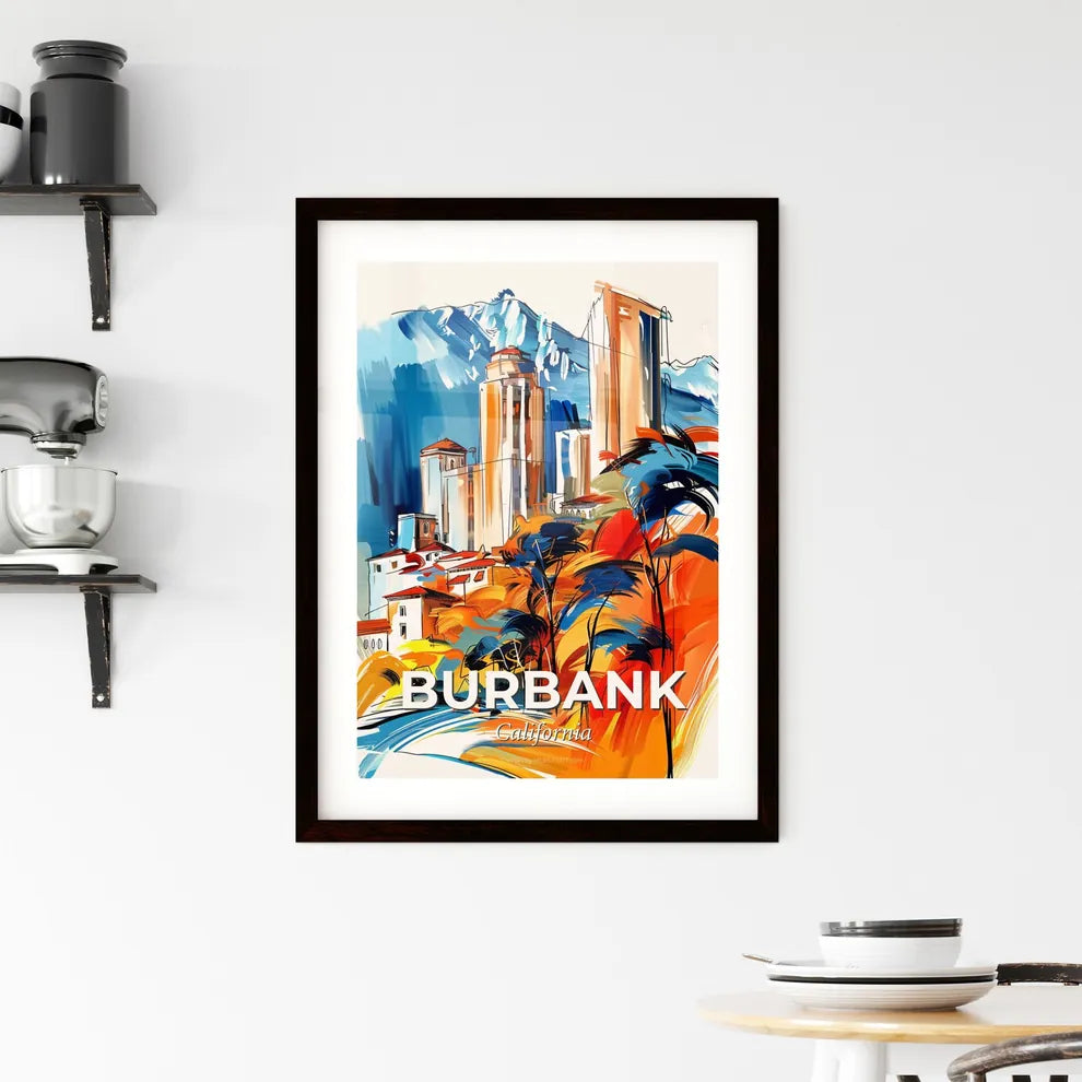 Vibrant Burbank, California Framed Print