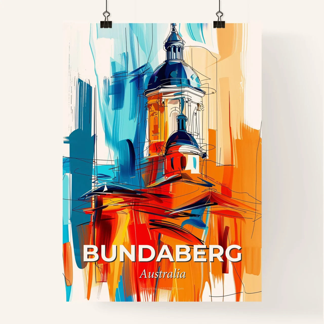 Vibrant Bundaberg, Australia Poster