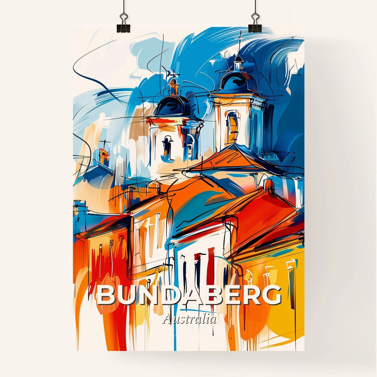 Vibrant Bundaberg, Australia Poster