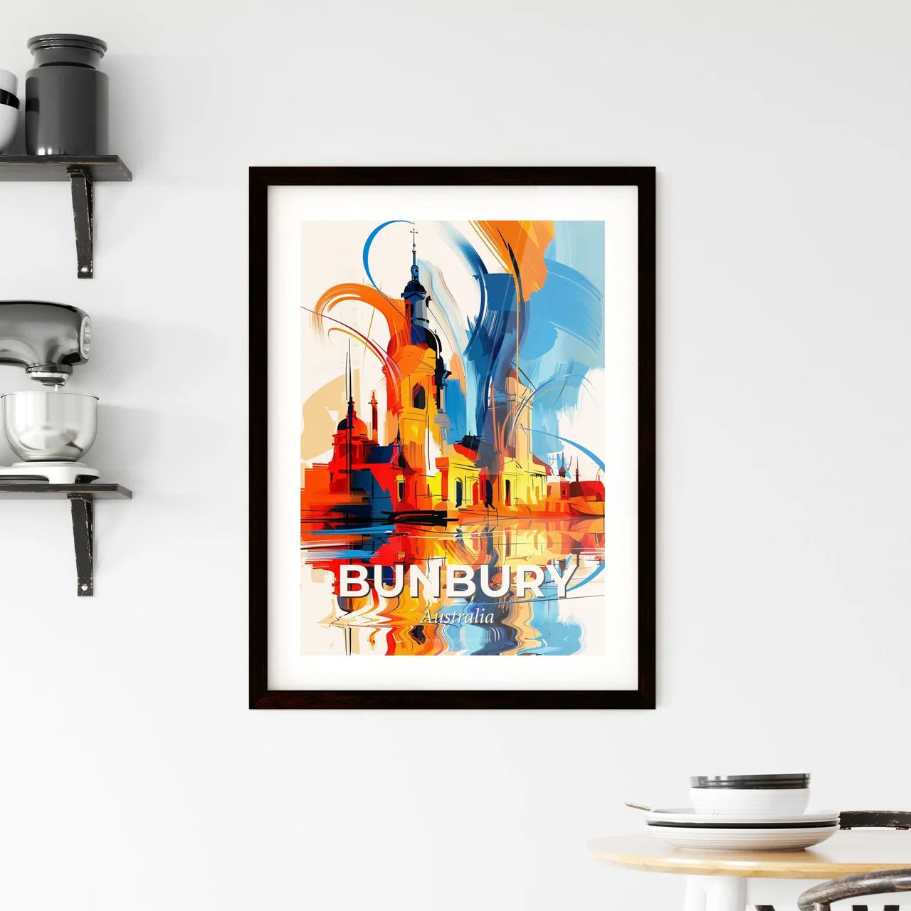 Vibrant Bunbury, Australia Framed Print