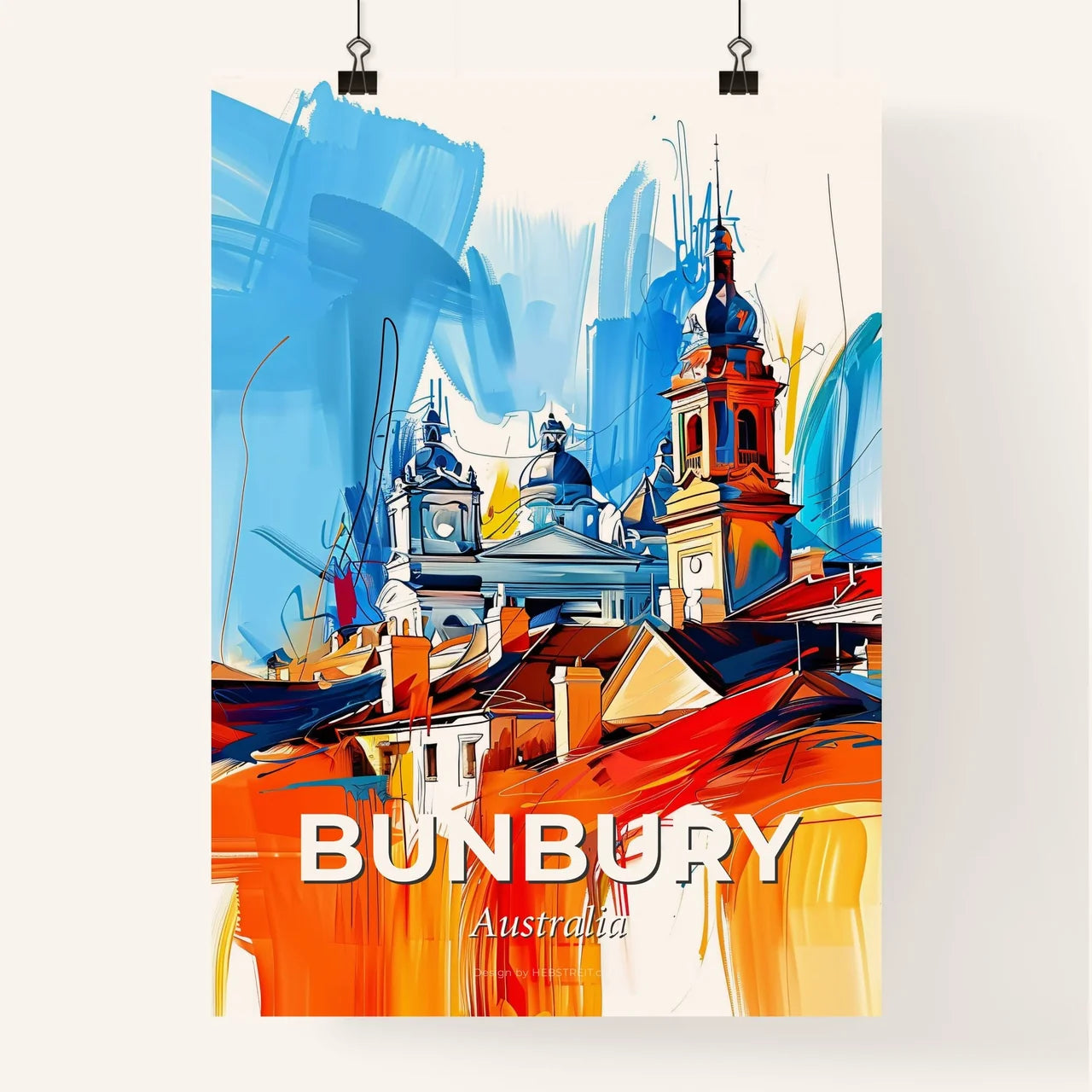Vibrant Bunbury, Australia Poster