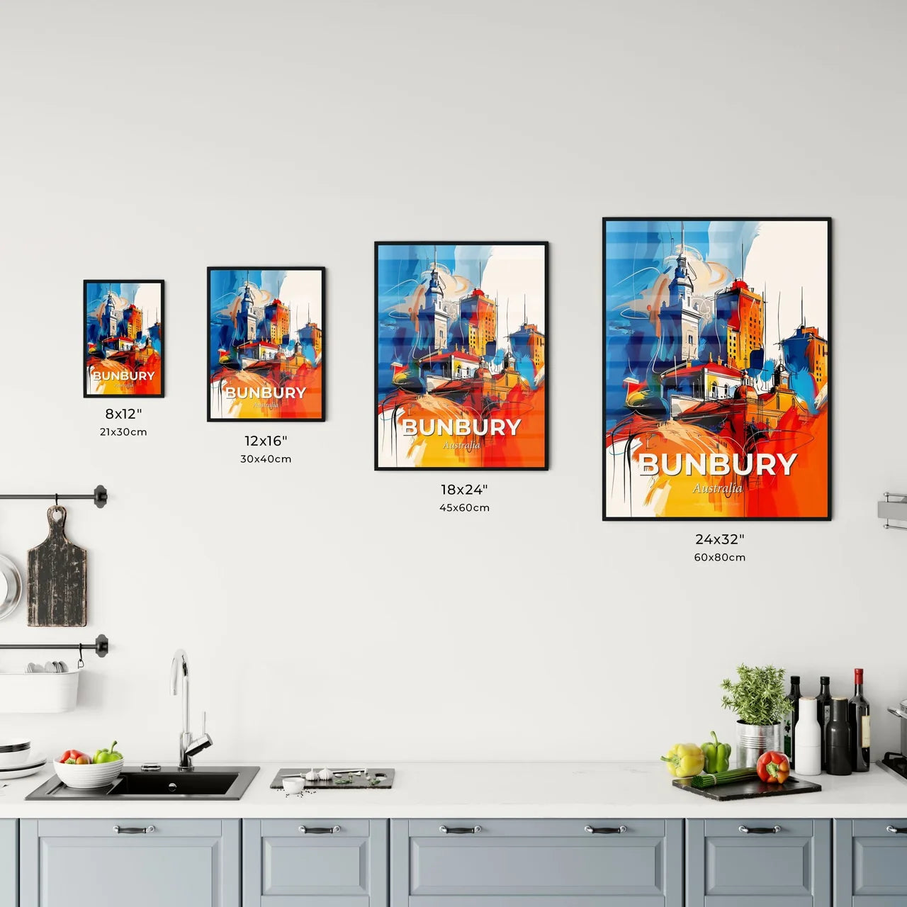 Vibrant Bunbury, Australia Kitchen Art