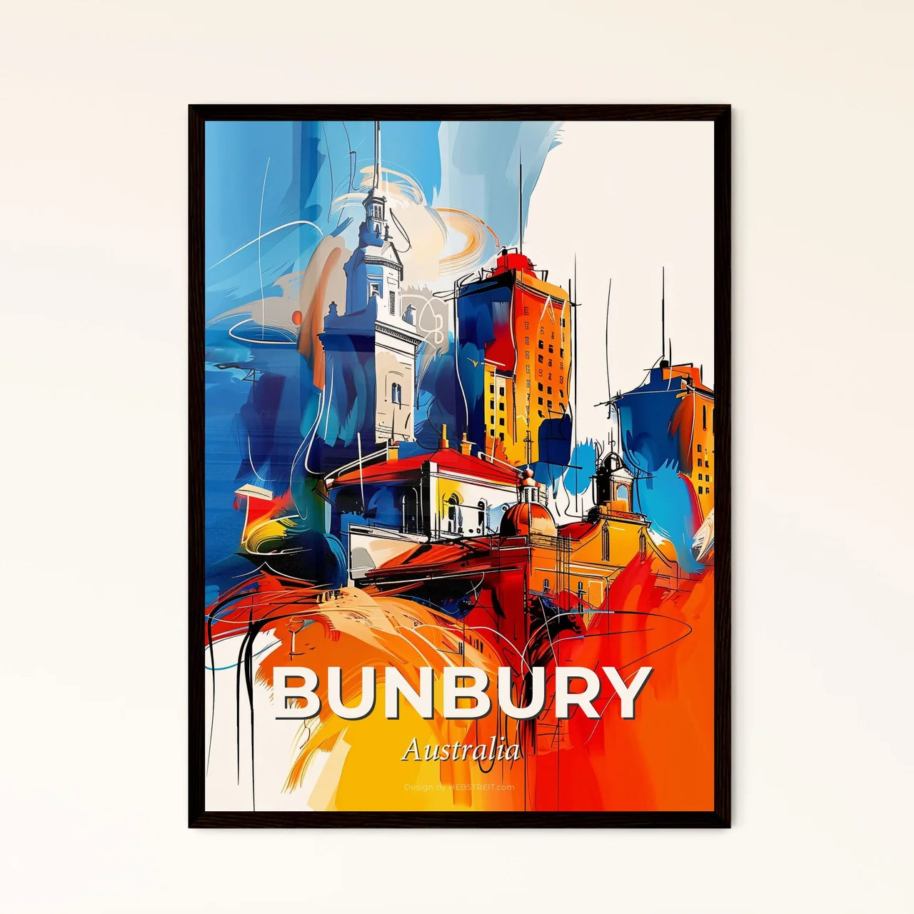 Vibrant Bunbury, Australia Art Print