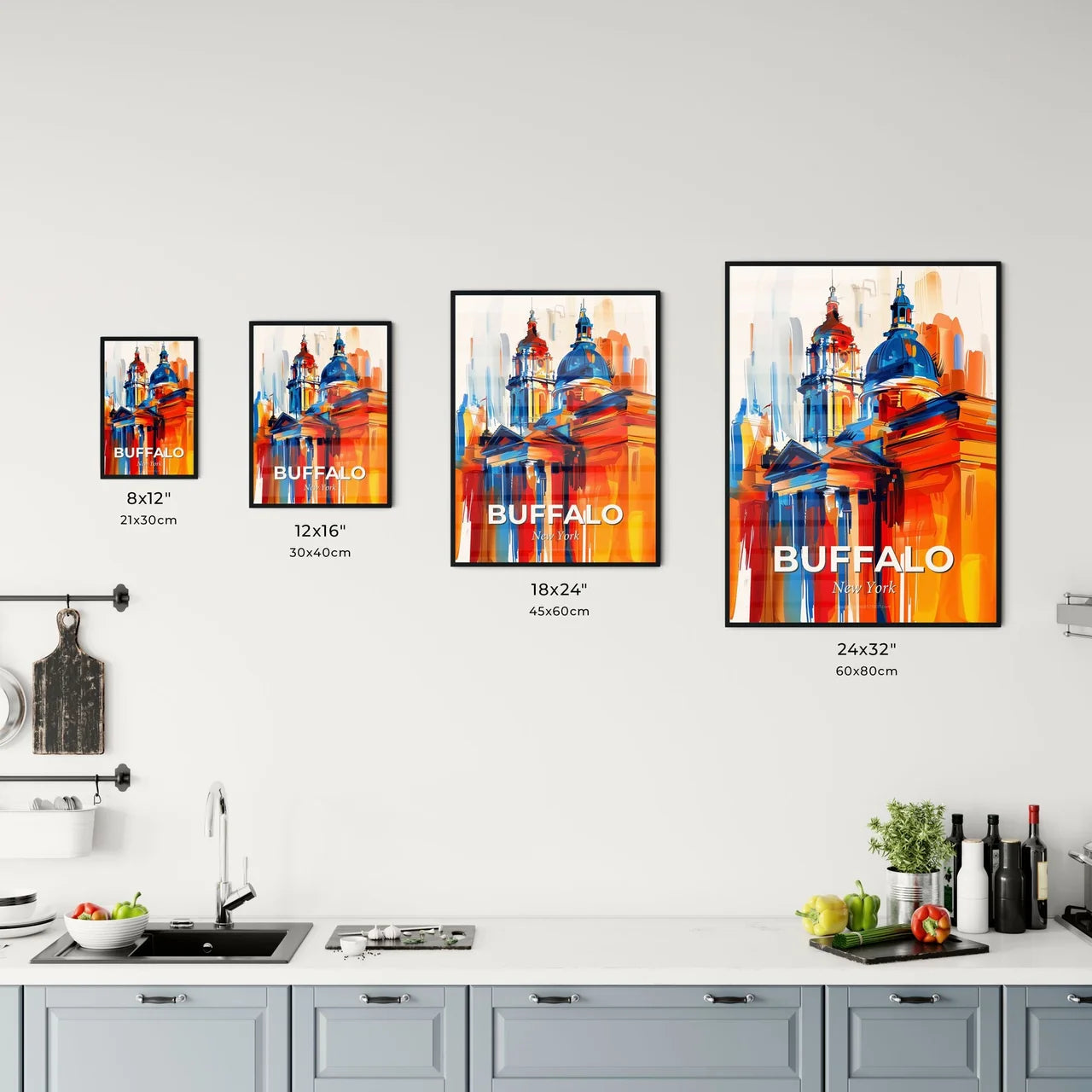 Vibrant Buffalo, New York Kitchen Art