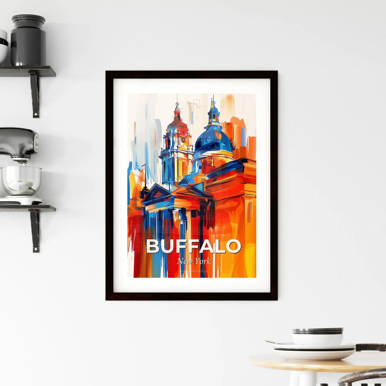 Vibrant Buffalo, New York Framed Print
