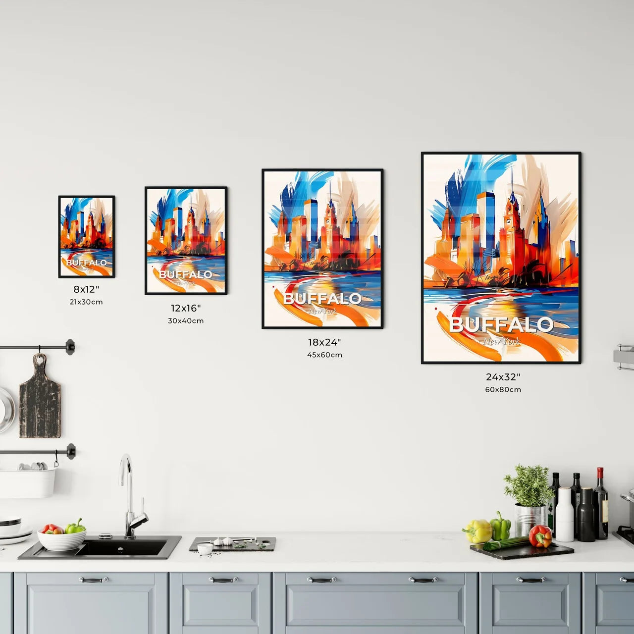 Vibrant Buffalo, New York Kitchen Art