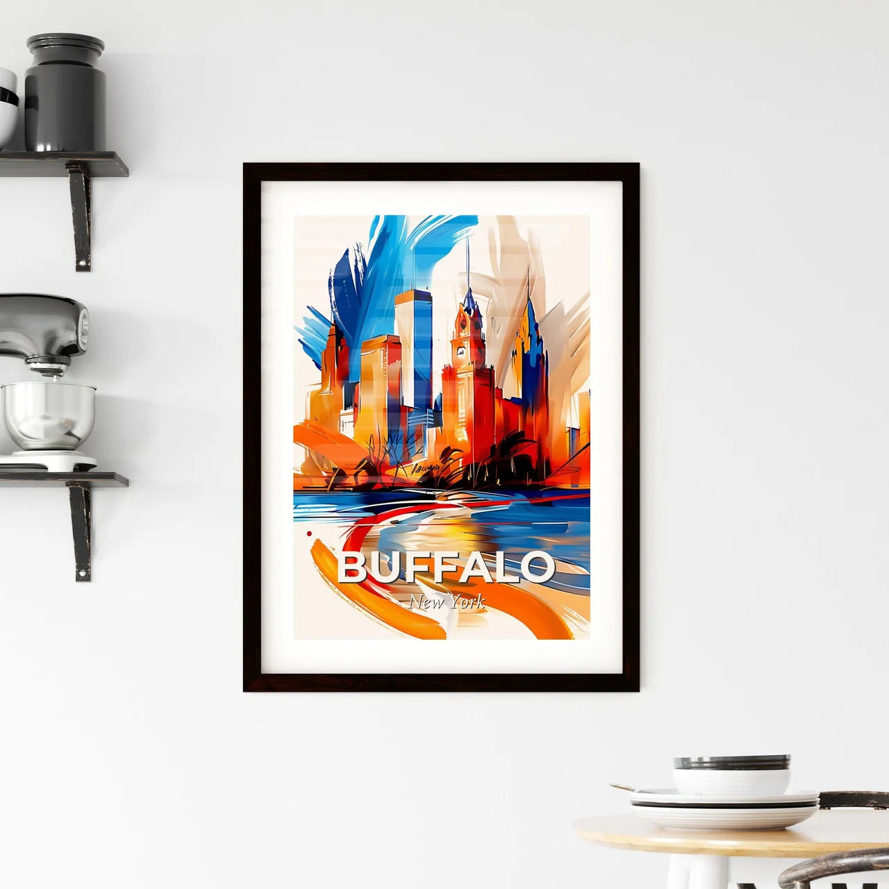 Vibrant Buffalo, New York Framed Print