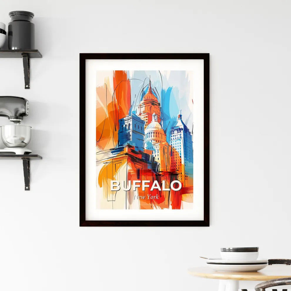 Vibrant Buffalo, New York Framed Print