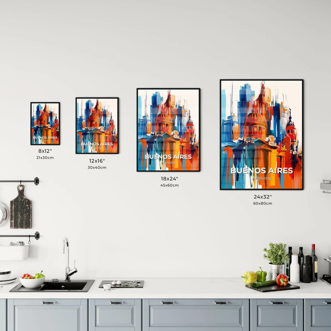 Vibrant Buenos Aires, Argentina Kitchen Art