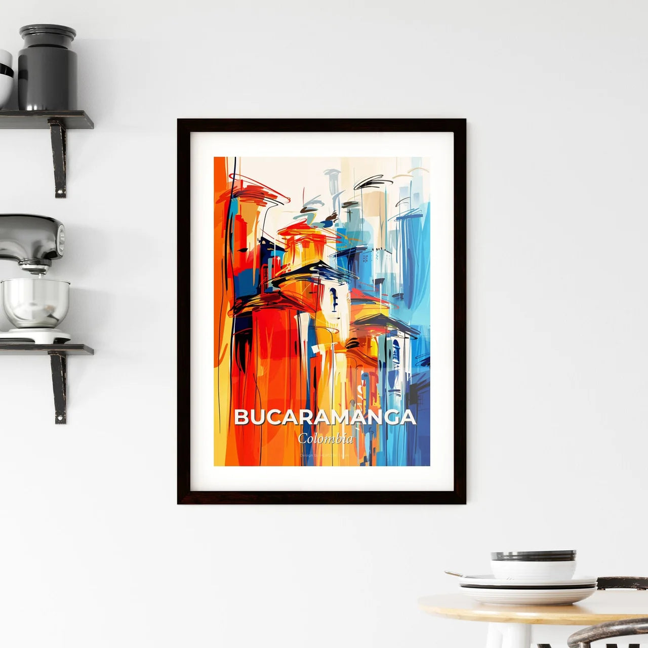 Vibrant Bucaramanga, Colombia Framed Print