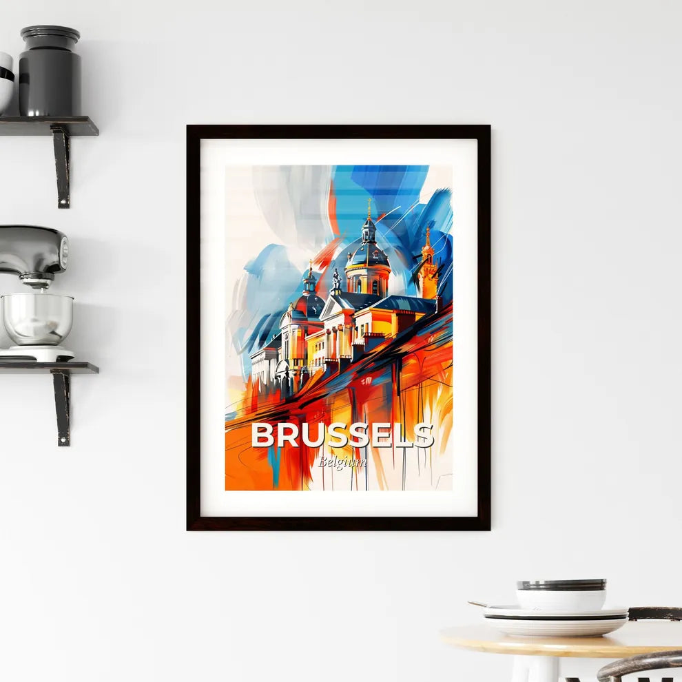 Vibrant Brussels, Belgium Framed Print