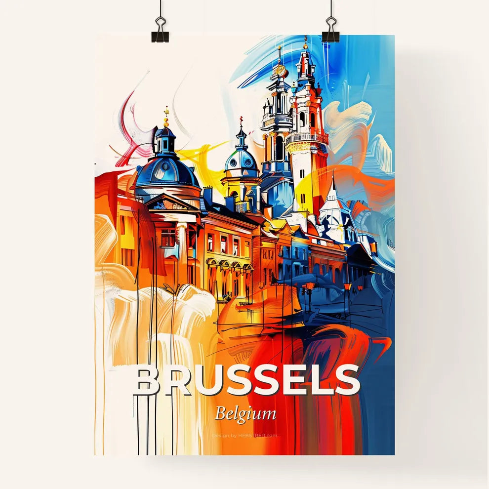 Vibrant Brussels, Belgium Poster