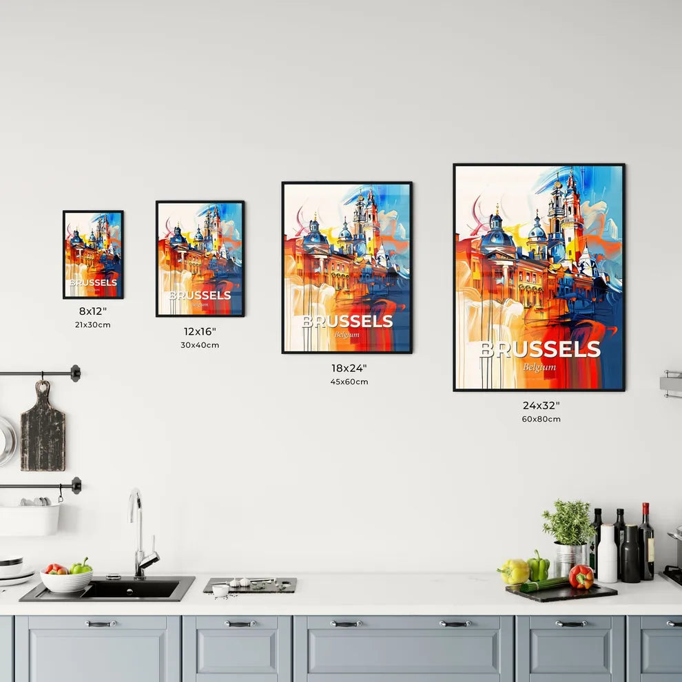 Vibrant Brussels, Belgium Kitchen Art