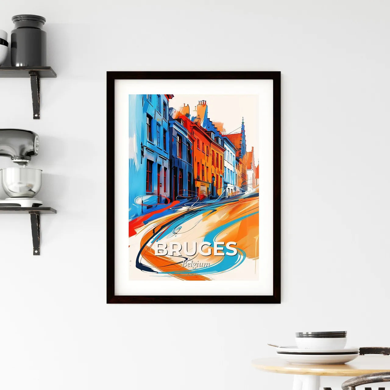 Vibrant Bruges , Belgium Framed Print