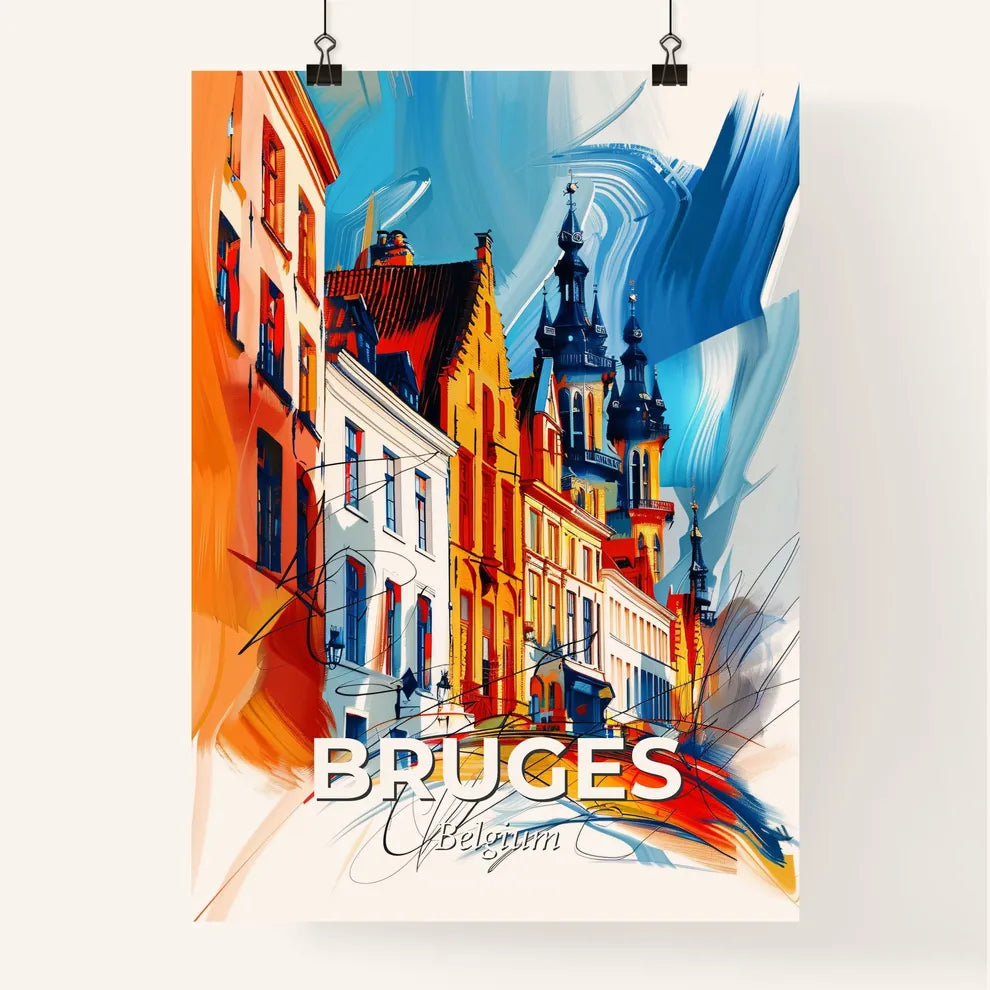 Vibrant Bruges , Belgium Poster