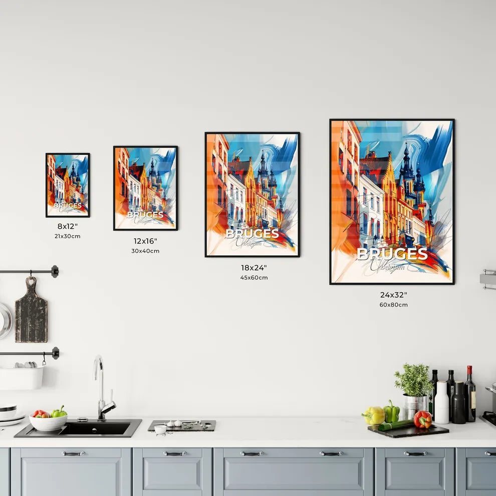 Vibrant Bruges , Belgium Kitchen Art