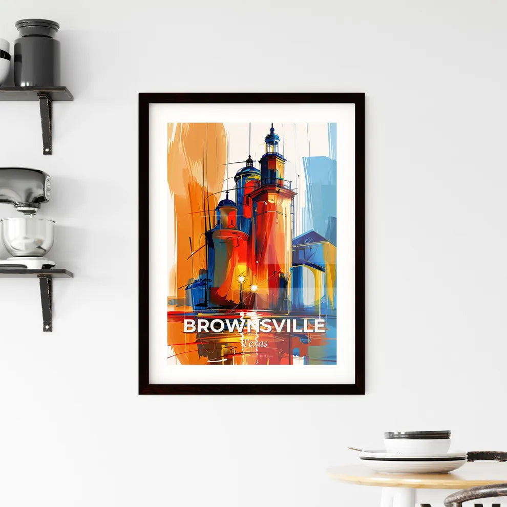 Vibrant Brownsville, Texas Framed Print