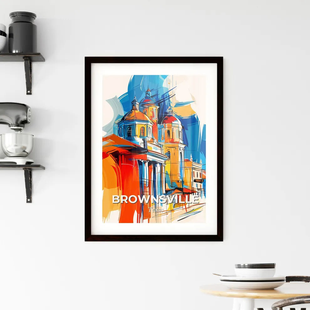 Vibrant Brownsville, Texas Framed Print