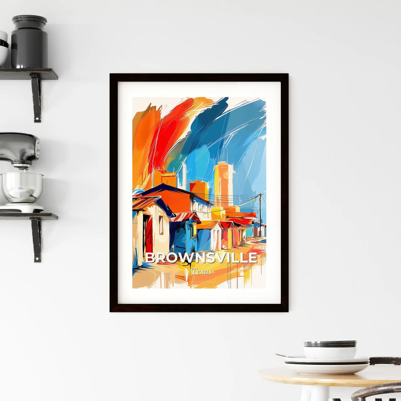Vibrant Brownsville, Texas Framed Print