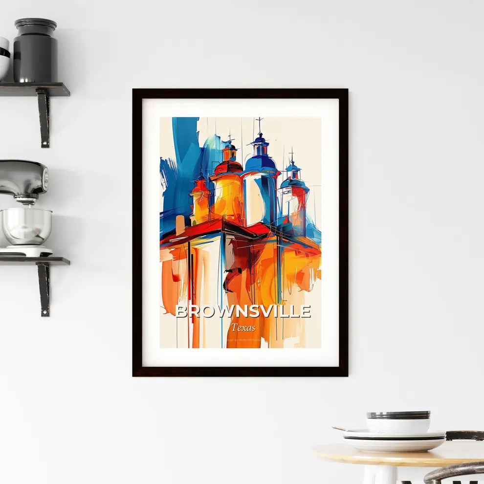 Vibrant Brownsville, Texas Framed Print