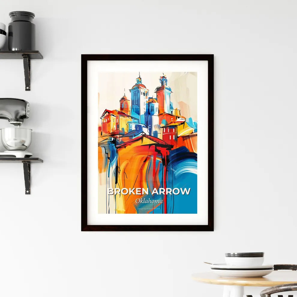 Vibrant Broken Arrow, Oklahoma Framed Print