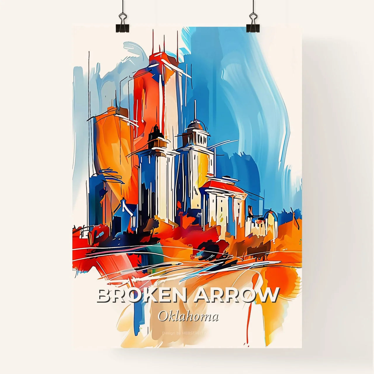 Vibrant Broken Arrow, Oklahoma Poster