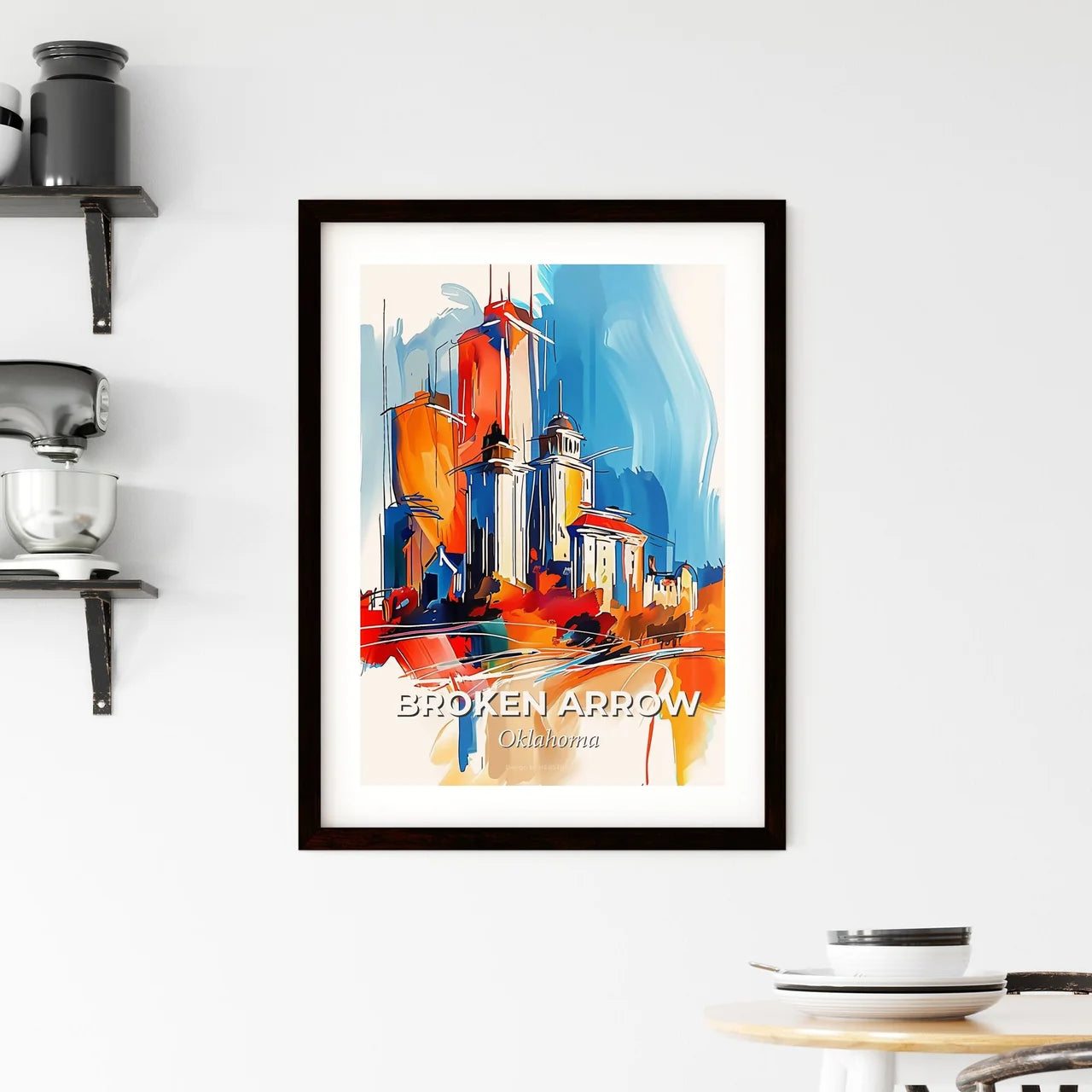 Vibrant Broken Arrow, Oklahoma Framed Print