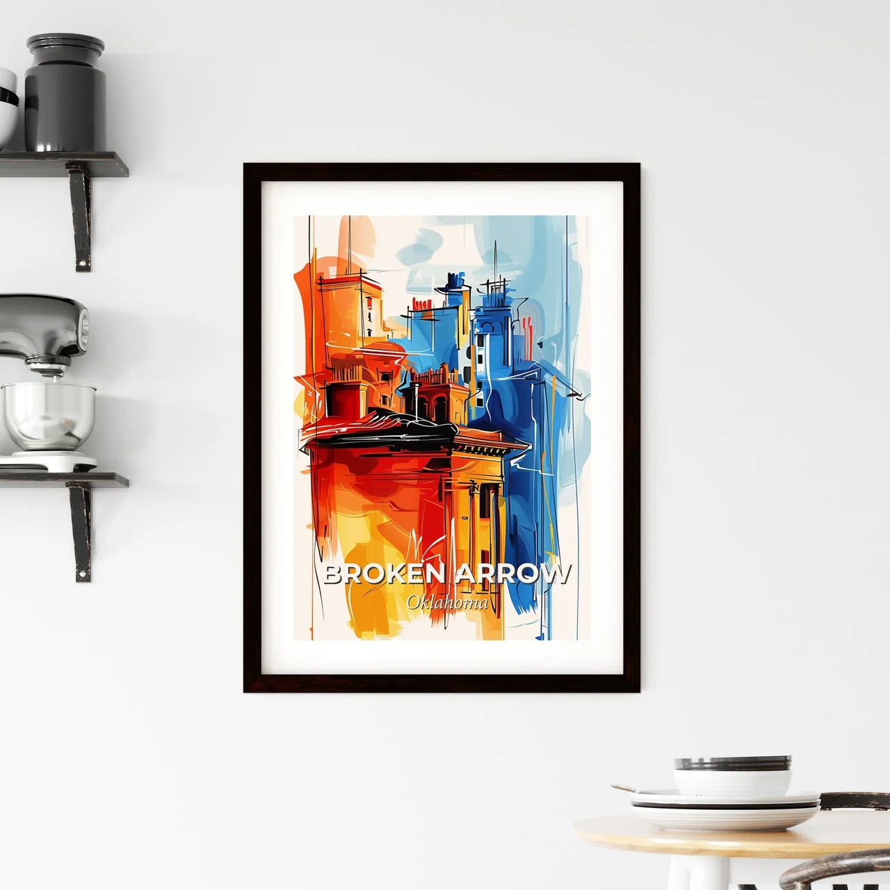 Vibrant Broken Arrow, Oklahoma Framed Print