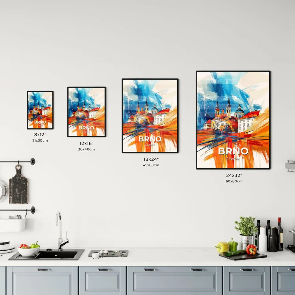Vibrant Brno, Czechia Kitchen Art
