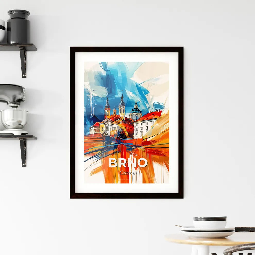 Vibrant Brno, Czechia Framed Print