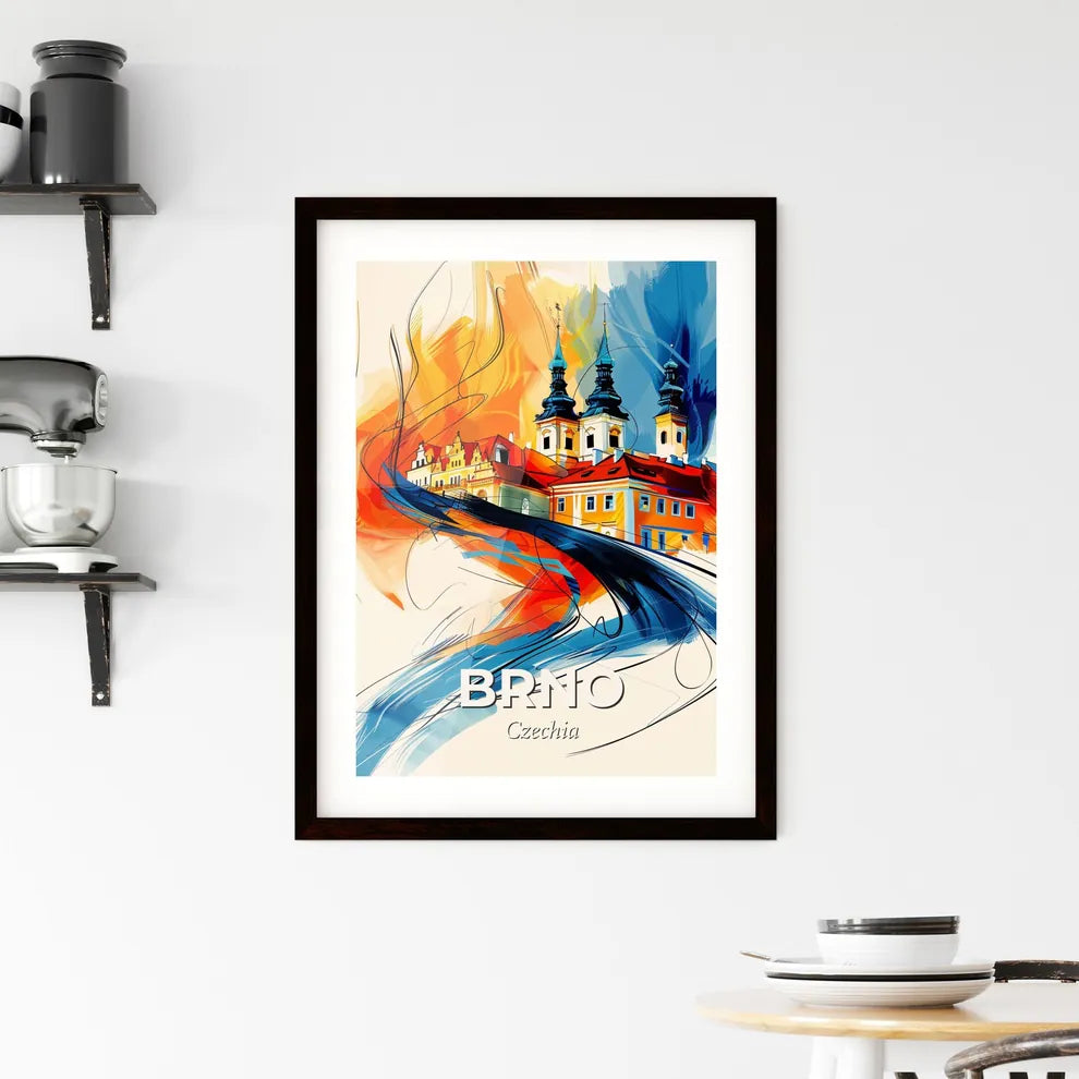 Vibrant Brno, Czechia Framed Print
