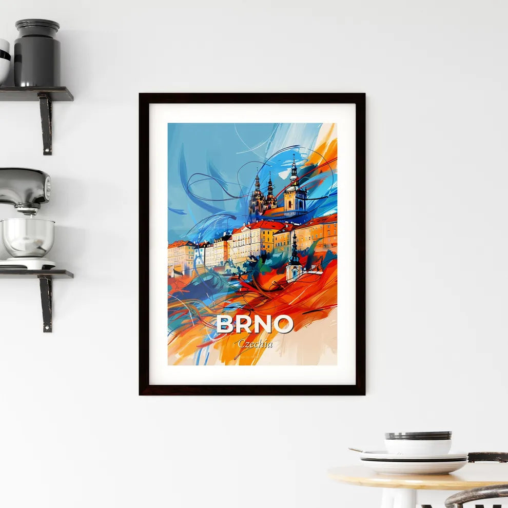Vibrant Brno, Czechia Framed Print