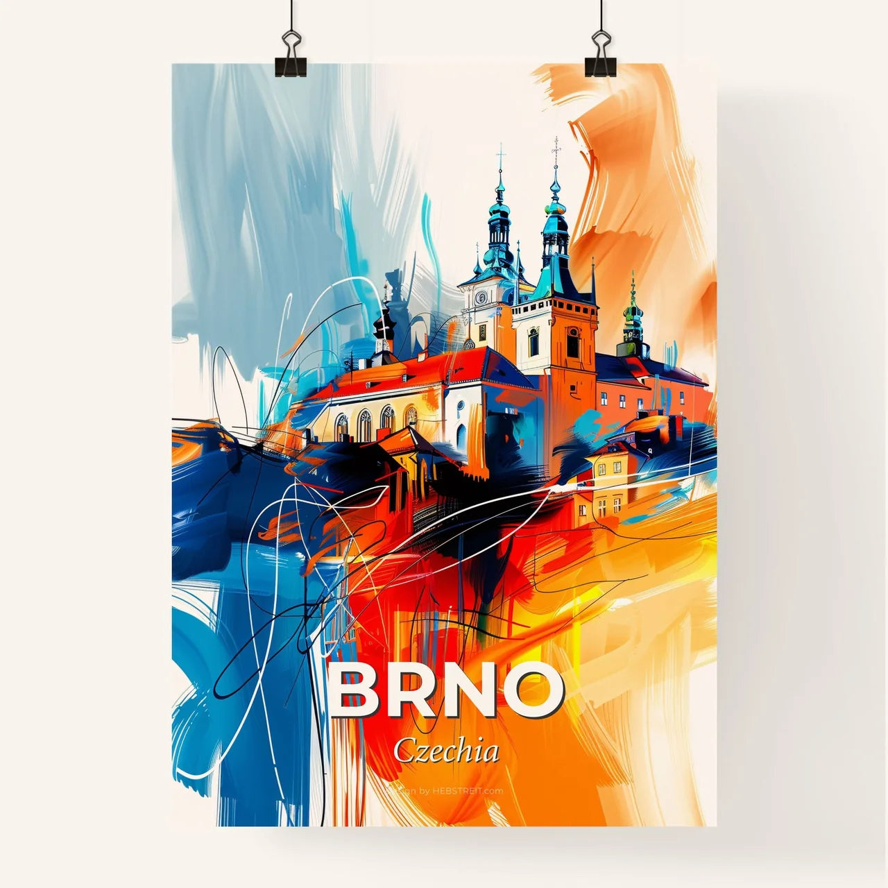 Vibrant Brno, Czechia Poster
