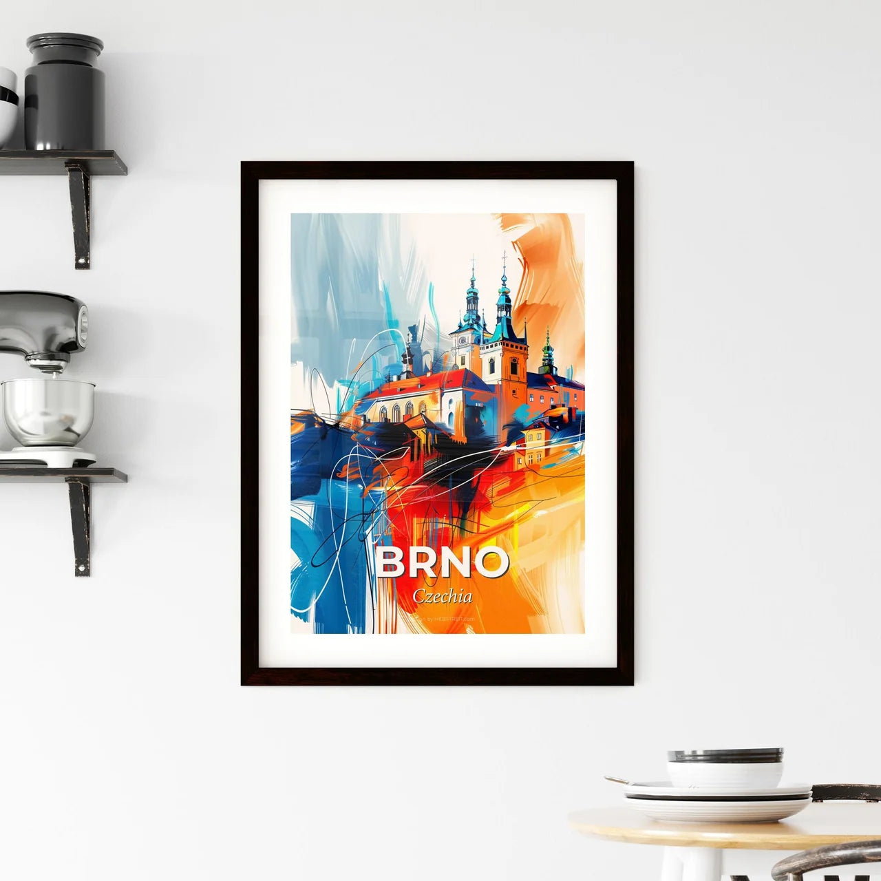 Vibrant Brno, Czechia Framed Print