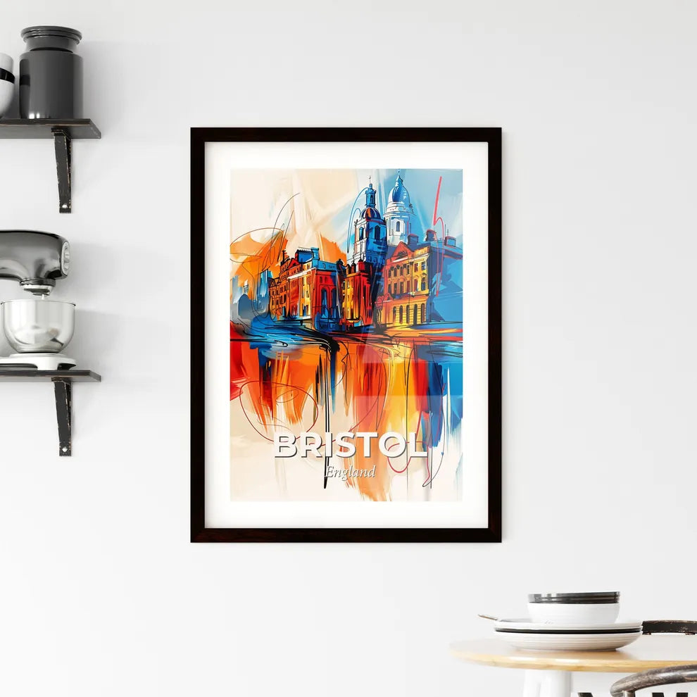 Vibrant Bristol, England Framed Print