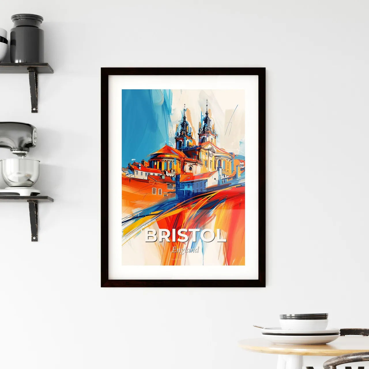 Vibrant Bristol, England Framed Print