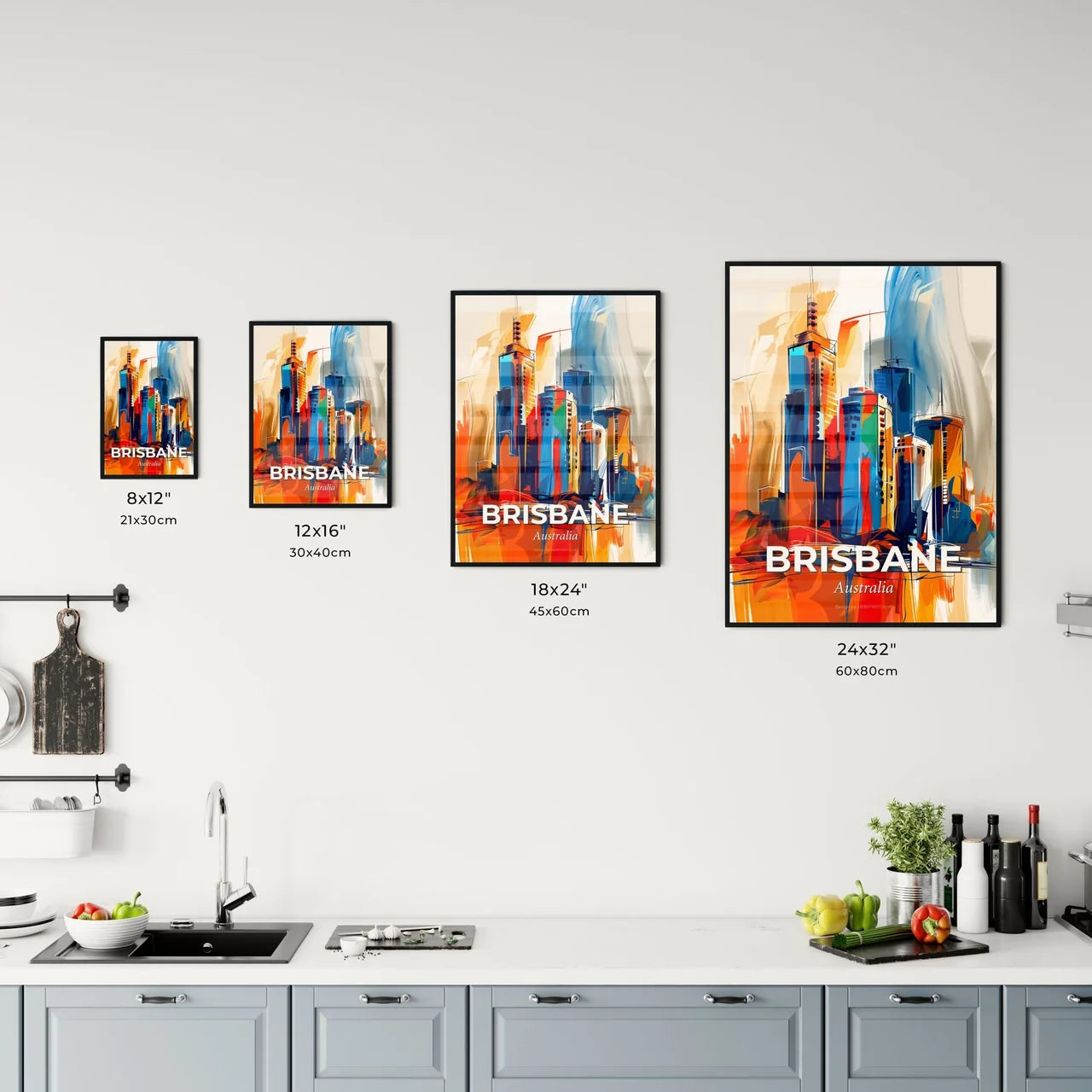 Vibrant Brisbane, Australia Kitchen Art