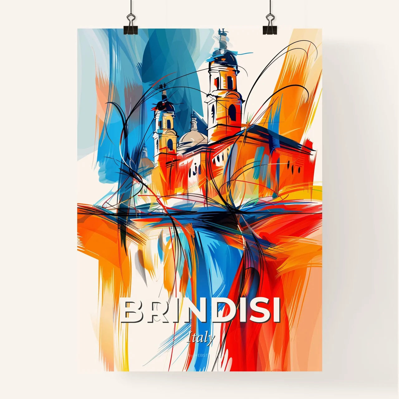 Vibrant Brindisi, Italy Poster