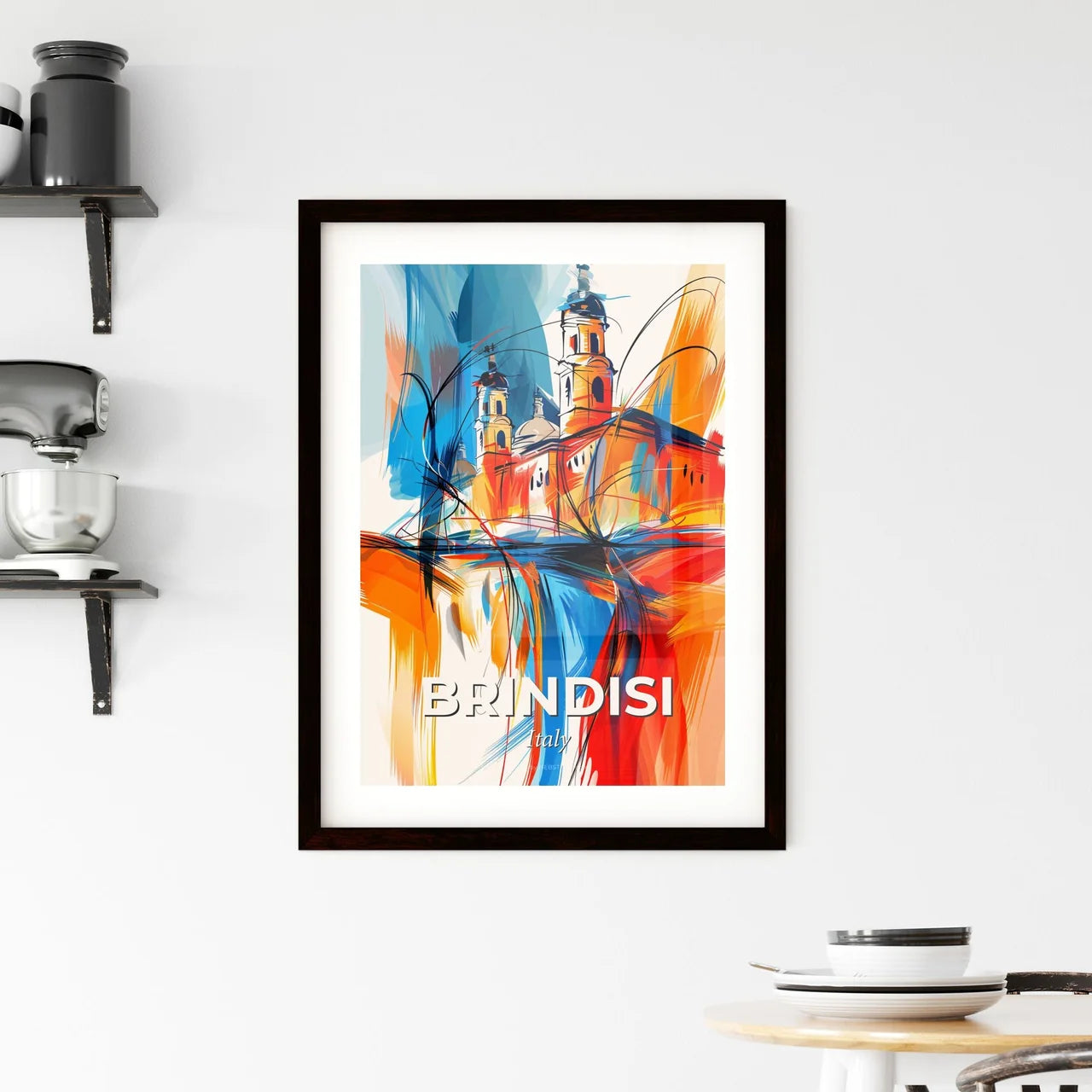 Vibrant Brindisi, Italy Framed Print